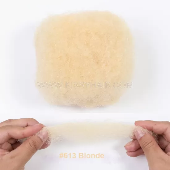 Afro Kinky Curly Bulk Human Hair For Making Locs Extension