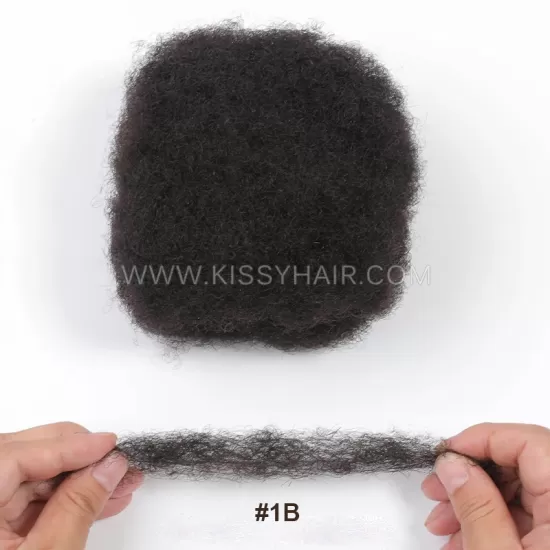 Afro Kinky Curly Bulk Human Hair For Making Locs Extension