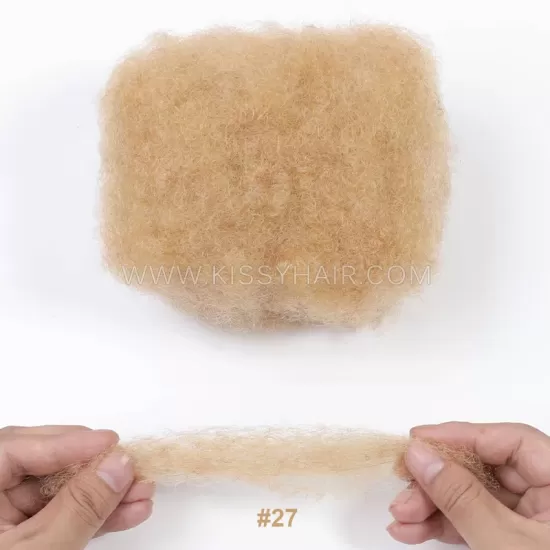 Afro Kinky Curly Bulk Human Hair For Making Locs Extension
