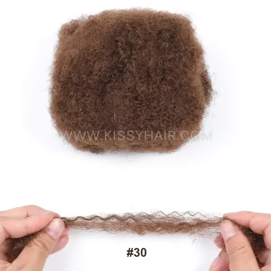 Afro Kinky Curly Bulk Human Hair For Making Locs Extension