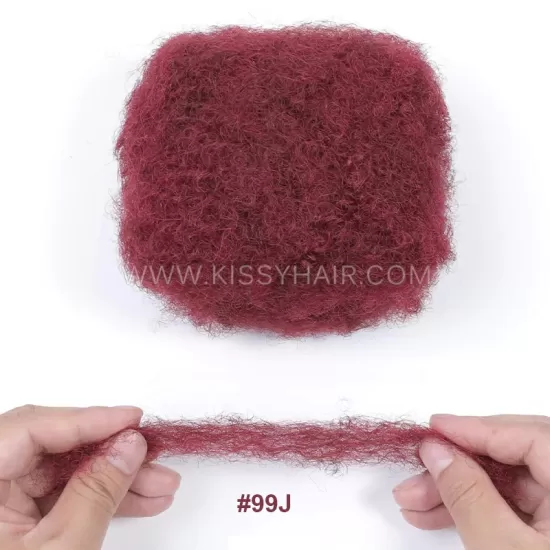 Afro Kinky Curly Bulk Human Hair For Making Locs Extension