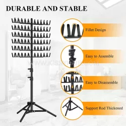 Adjustable Braiding Hair Extensions Holder Metal Rack for for Stylists