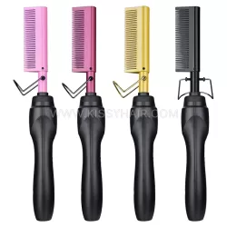 Alloy Hot Comb Straightener for Afro Black Hair & Wigs