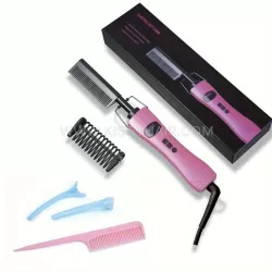 Ceramic Hot Comb Straightener for Afro Black Hair & Wigs