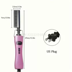 Ceramic Hot Comb Straightener for Afro Black Hair & Wigs