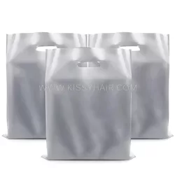 Custom Plastic Tote Bags for Hair Extensions and Wigs with Private Logo