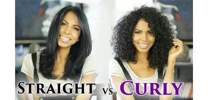 Straight Hair VS Curly Hair