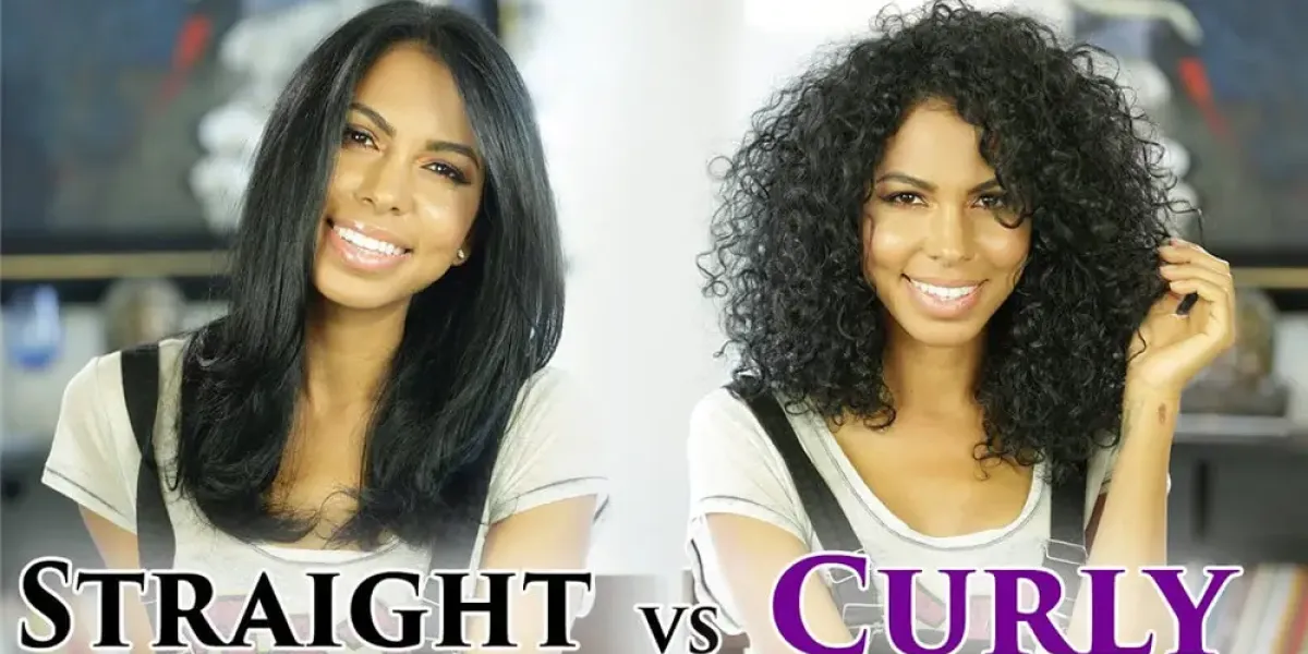 Straight Hair VS Curly Hair Straight Hair VS Curly Hair