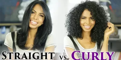 Straight Hair VS Curly Hair