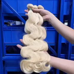 11A #613 Blonde Raw Human Hair Weave Bundle Body Wave