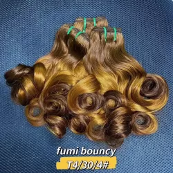 Exquisite  Double Drawn Hair Bundles Bouncy curl Wholesale