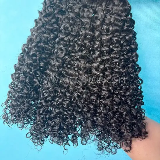10A Pacote de Cabelo Indonésio Bruto Cachos Jerry 10A Pacote de Cabelo Indonésio Bruto Cachos Jerry