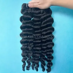 10A Pacote de Cabelo Indonésio Bruto Ondulado Solto Profundo