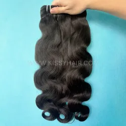10A Raw Laotian Hair Weave Bundle Body Wave 