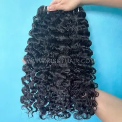 10A Raw Laotian Hair Weave Bundle Bohemian Curl