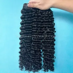 10A Raw Laotian Hair Weave Bundle Deep Wave 