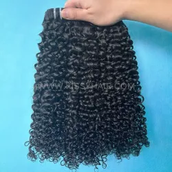 10A Raw Laotian Hair Weave Bundle Jerry Curl