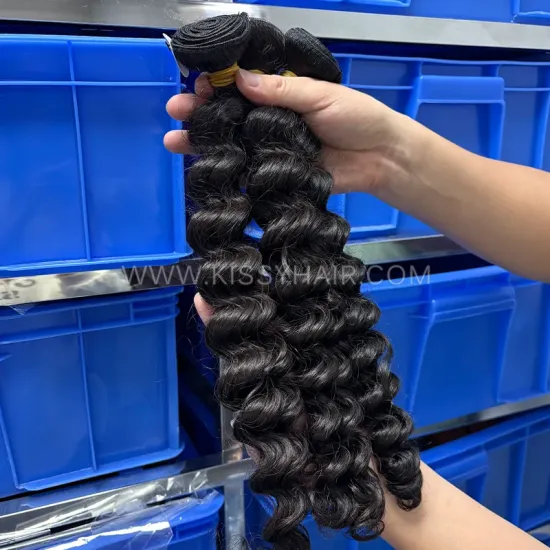 Single Donor Virgin Filipino Hair Weave Bundle Deep Wave