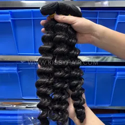 12A Single Donor Virgin Filipino Hair Weave Bundle Deep Wave 