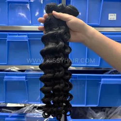12A Single Donor Virgin Filipino Hair Weave Bundle Loose Deep 