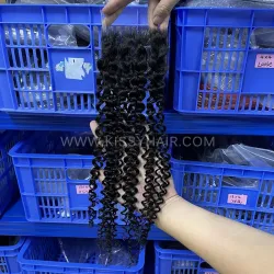 4x4 HD/ Transparent Lace Closure Jerry Curl