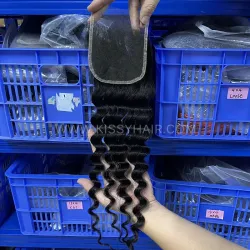 4x4 HD/ Transparent Lace Closure Loose Deep