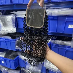 5x5 HD/ Transparent Lace Closure Jerry Curl