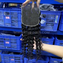 6x6 HD/ Transparent Lace Closure Deep Wave