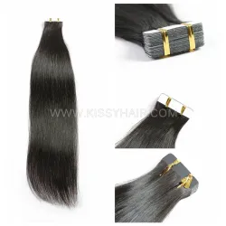 Raw Human Hair Invisible Tape in Extension