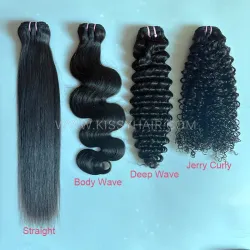 9A Different Textures 4-Bundle Raw Indian Hair Sample Pack