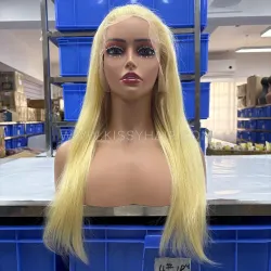 #613 Blonde Color 13X4 Human Hair Wig
