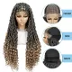 Knotless Gypsy Locs With Water Wave Braid Wig 32”Wholesale