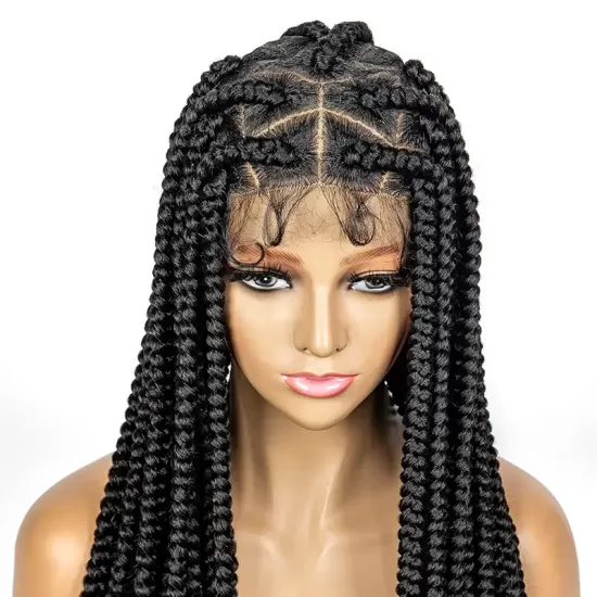 Full Lace Knotless Box Twist Braids Wig 32” Wholesale